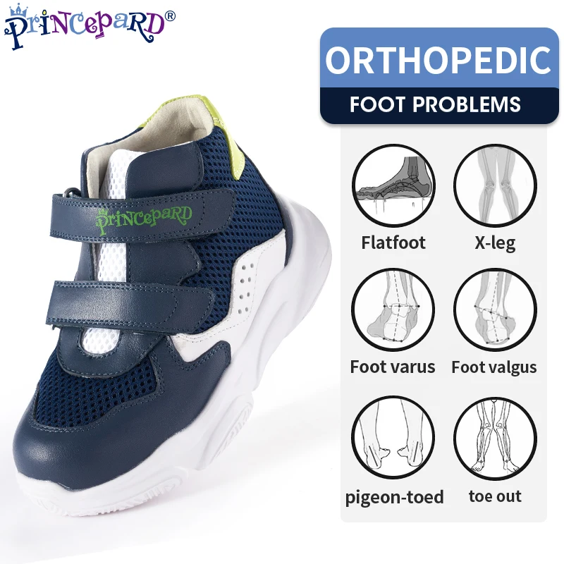 white orthopedic sneakers