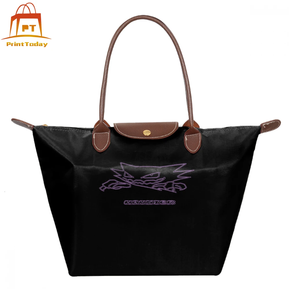 Pokemon Haunter Handbag Pokemon Haunter Top-handle Bags Shopping Teenage Women Tote Bag Large Woman Nylon Trend hobo Handbags