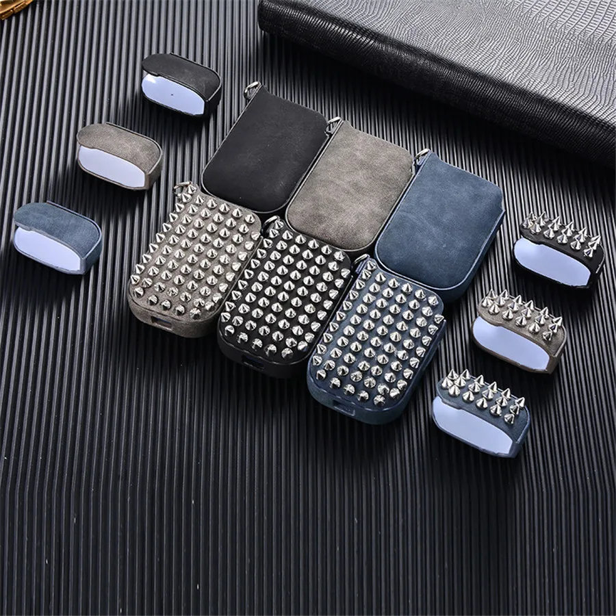 Аксессуары для сигарет, портативный роскошный кожаный чехол IQOS для электронной сигареты, защитный чехол, чехол для сигарет
