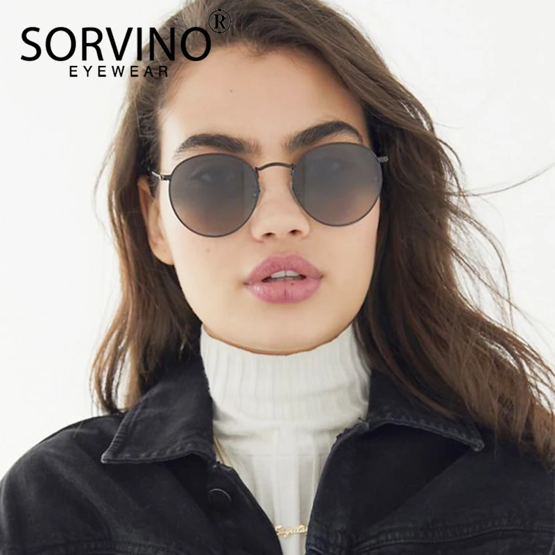Женские солнцезащитные очки в стиле стимпанк SORVINO Ретро стиль маленькие
