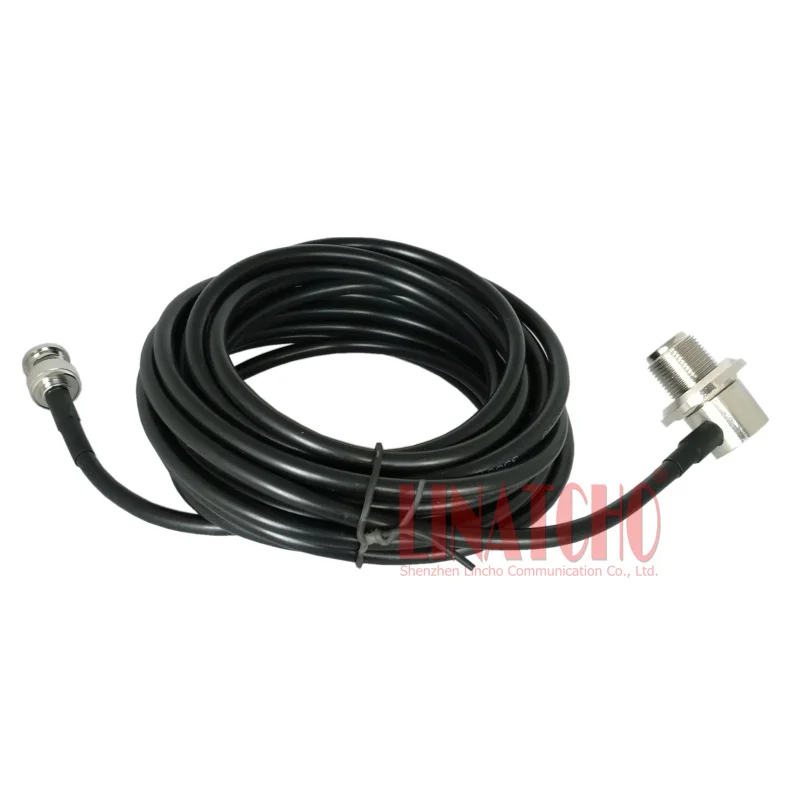 5 meters GM338 GM3688 mobile radio antenna RG58U BNC male and SO239 connector coaxial cable