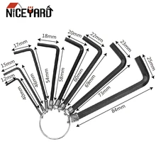 NICEYARD для ежедневного использования шестигранник инструментальный ключ 45# стальной ручной инструмент удобство ремонт велосипеда набор 8 шт./компл. шестигранный конец