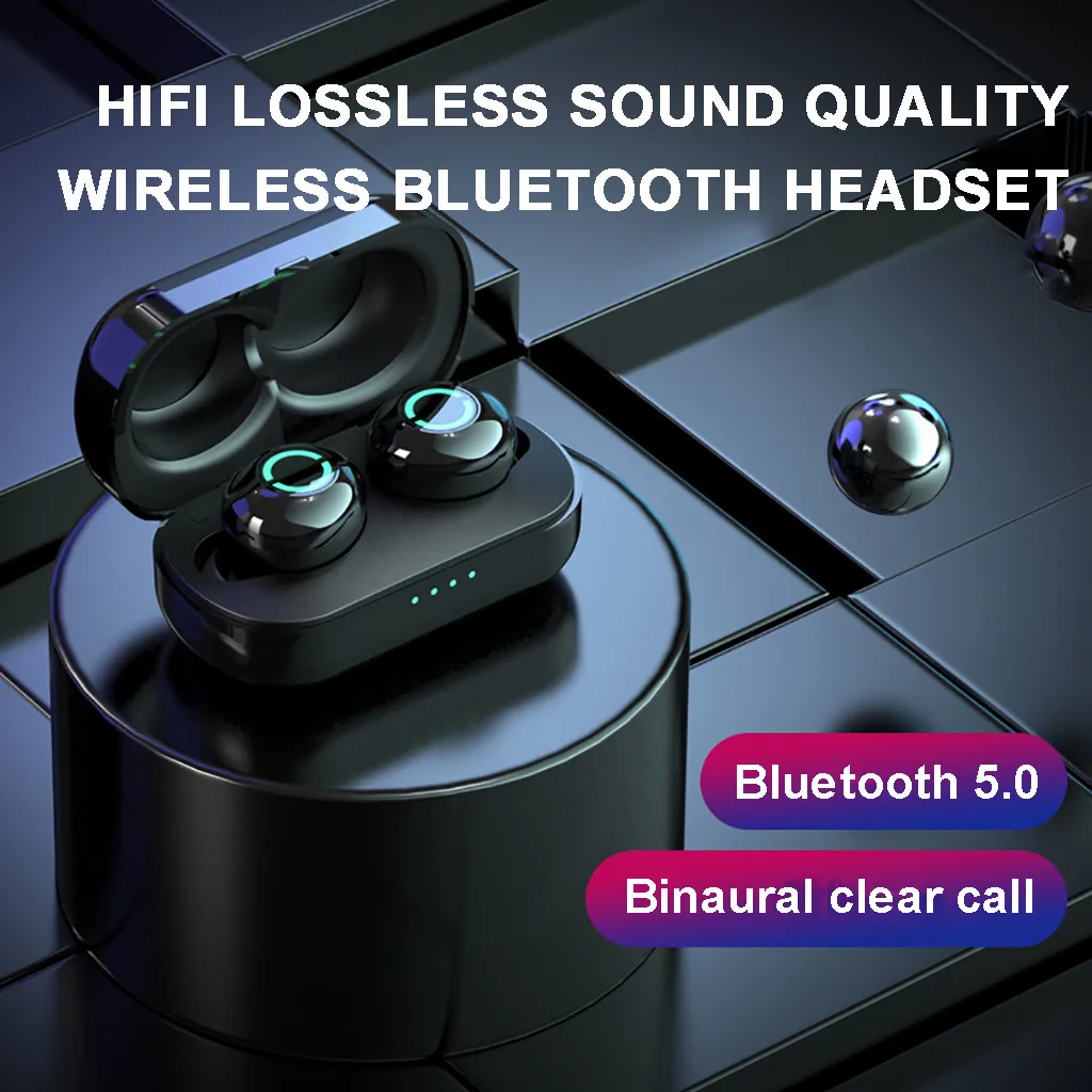 Мини Bluetooth наушники Bluetooth 5,0 гарнитура TWS беспроводные телефоны мини наушники стерео беспроводные наушники Headset-L1023