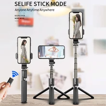 Roreta 3 em 1 alumínio sem fio bluetooth selfie vara dobrável tripé expansível monopé com obturador remoto para o telefone inteligente