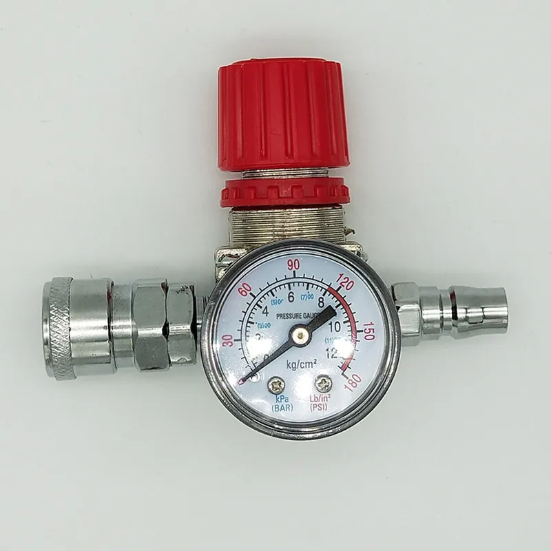 1 шт. 180PSI 12 бар Друк регулятор Schakelaar Regelklep met метров 1/" воздушный компрессор