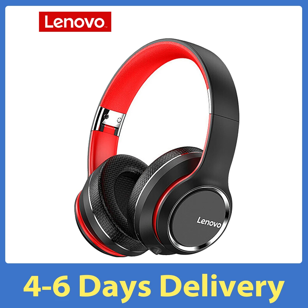 Bt-Headset Noise-Cancelling-Stereo Foldable Lenovo Hd200 Wireless Dual-Mode for Cellphone