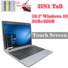 

10.1 Inch Nextbook 10A Windows 10 2in1 Tablet PC with Pin Docking Keyboard Quad Core 2+32GB HDMI-compatible 1280*800 IPS