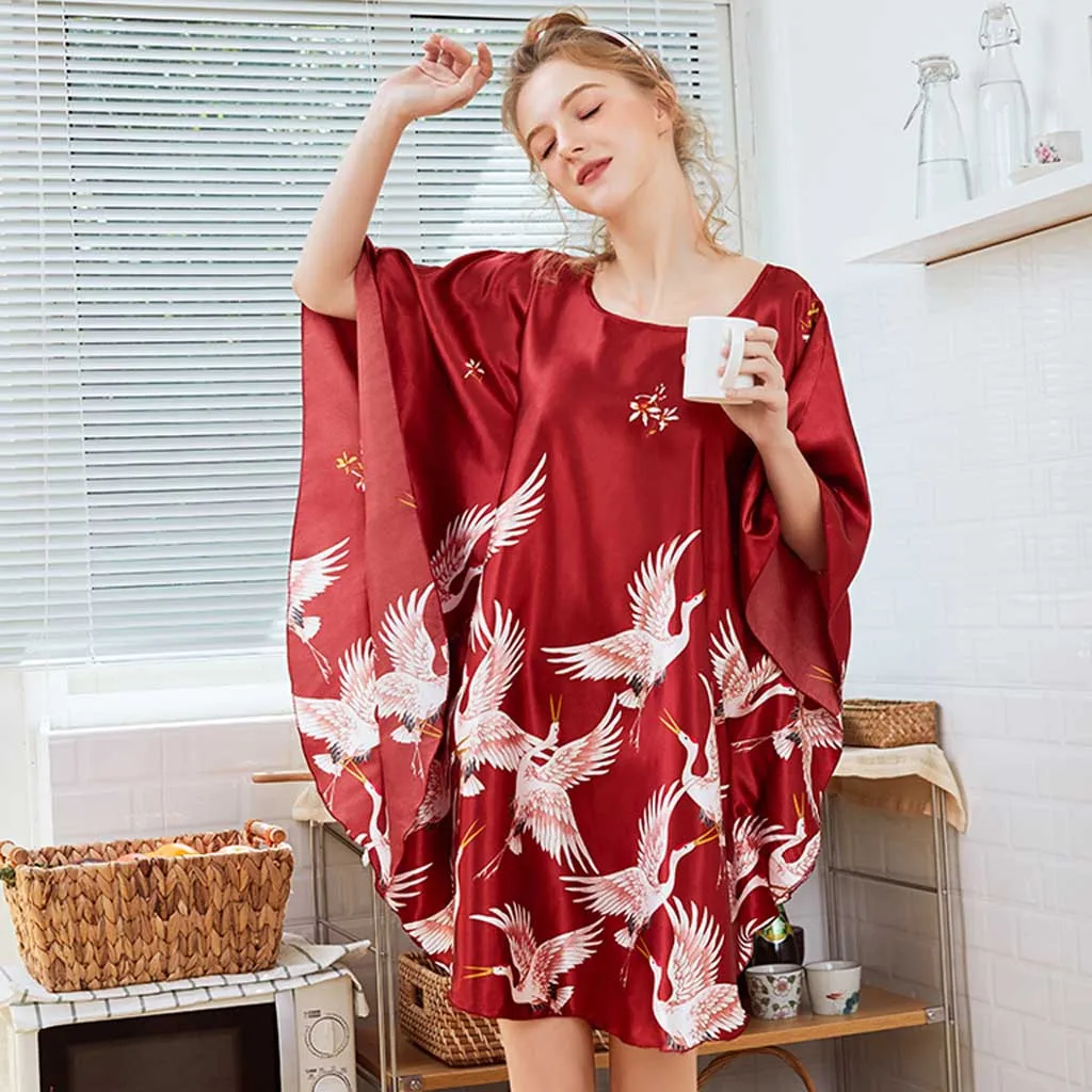 KANCOOLD женская пижама в китайском стиле с коротким рукавом, свободная удобная летняя Пижама, одежда для сна, домашняя одежда, одежда для сна, комплект
