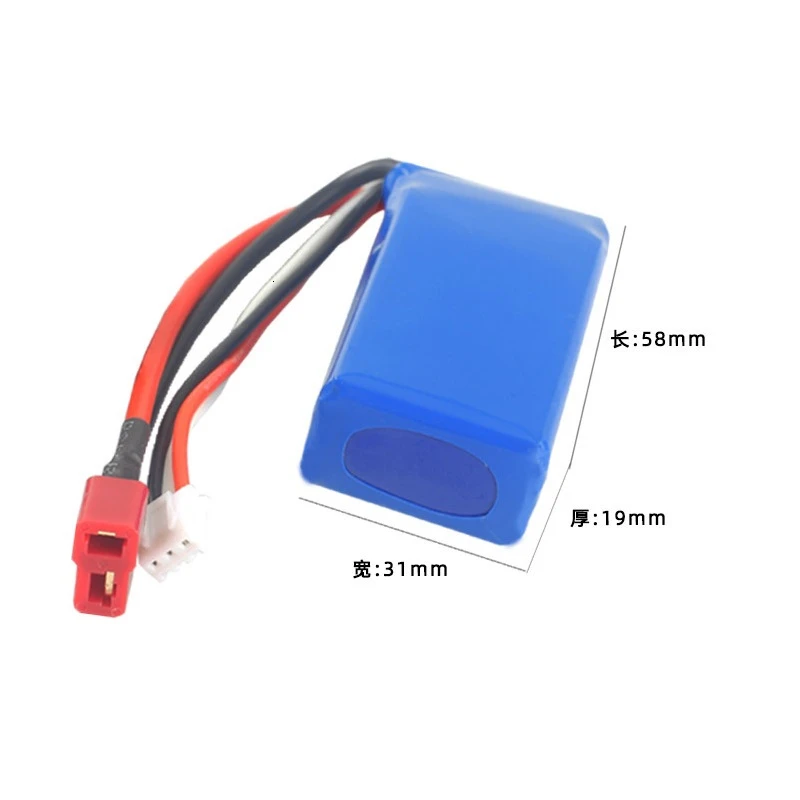 7,4 V 1400 мА/ч, Батарея+ USB Зарядное устройство для A949 A959-B A969-B A979-B K929-B дистанционного Управление автомобиля LiPo Батарея для Wltoys автомобиля Запчасти