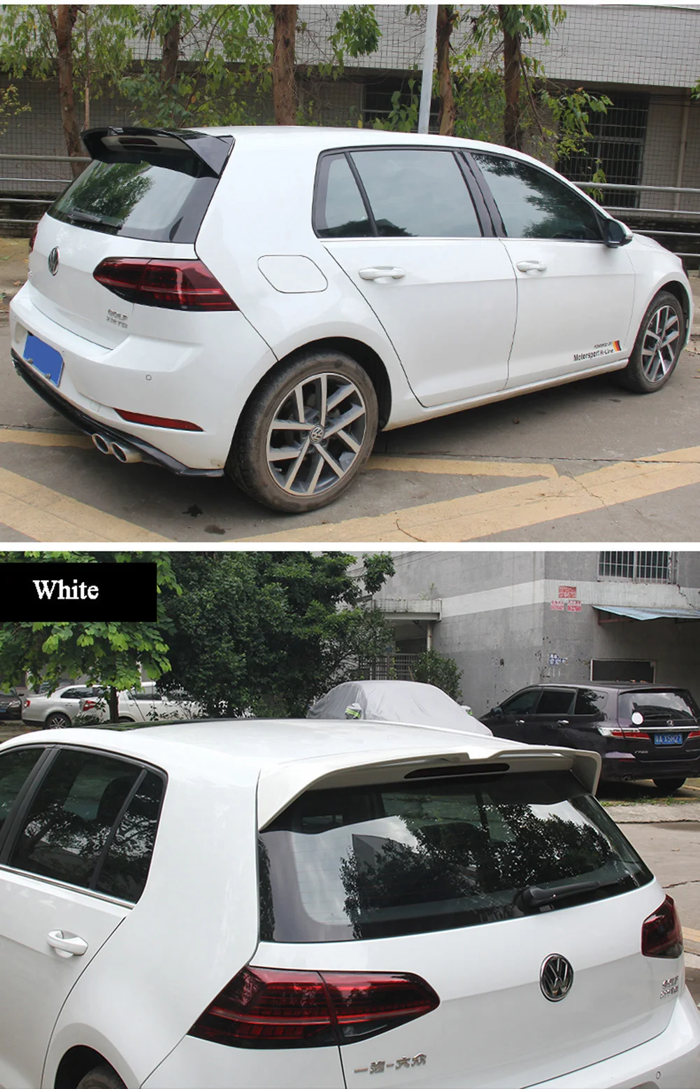 Для Volkswagen Golf 7/7. 5 7R-Line ABS задний спойлер багажника крыло губы углеродного волокна