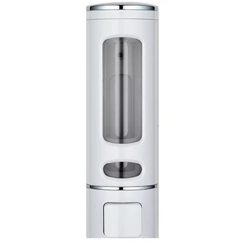 

Hotel Wall Mount Accessories Cleanser Hair Shower Bathroom Waterproof Liquid Shampoo Kitchen Hand Soap Dispenser Press Type ABS