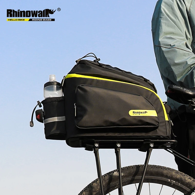Rhinowalk 17L водонепроницаемый Паньер сумка плечевой ремень съемный отсек Светоотражающая стойка задний багажник сумка с дождевиком