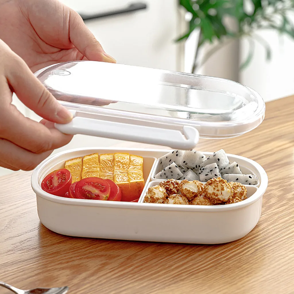 Кухня пластиковая микроволновая печь Bento Box Открытый Пикник еда контейнер для хранения экологичный Ланч-бокс для детей школы герметичная коробка
