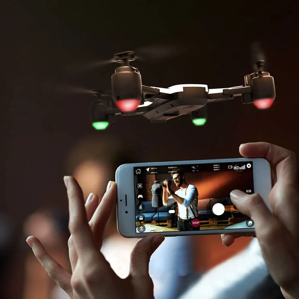 SHRC H1G 1080P 5G WiFi FPV gps режим слежения за мной складной Дрон RC Дрон Квадрокоптер HD камера