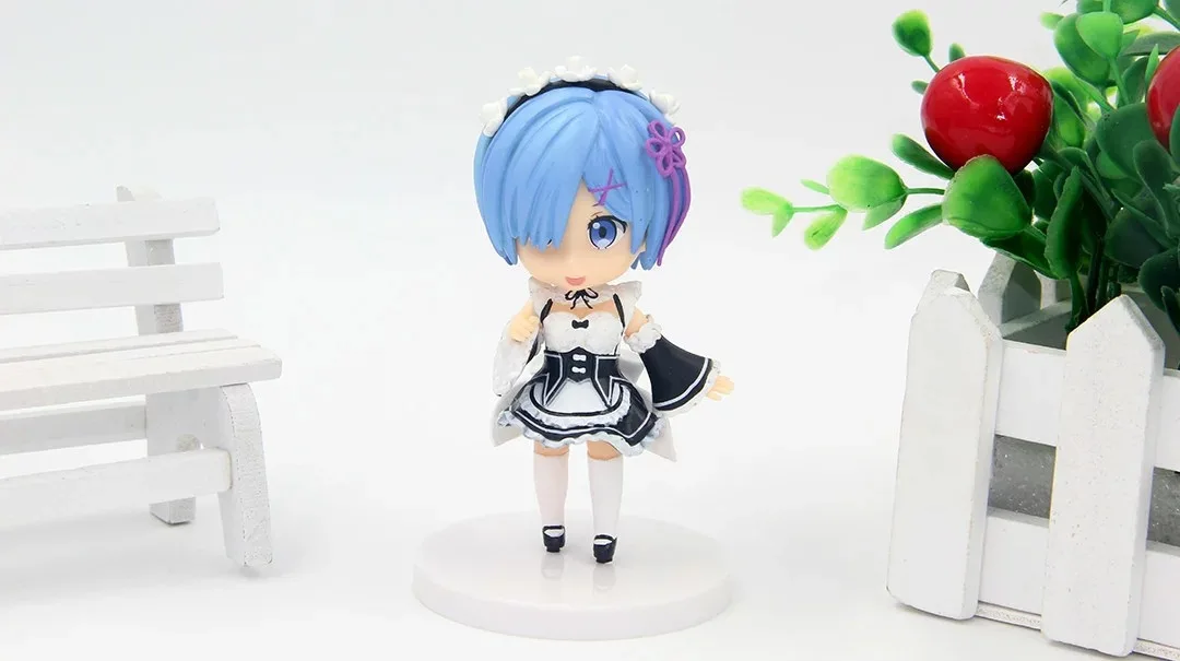 R. Zero-Based a Different World Life Cute глиняный бутон/Ram REM Maid в коробке гаражный комплект модель
