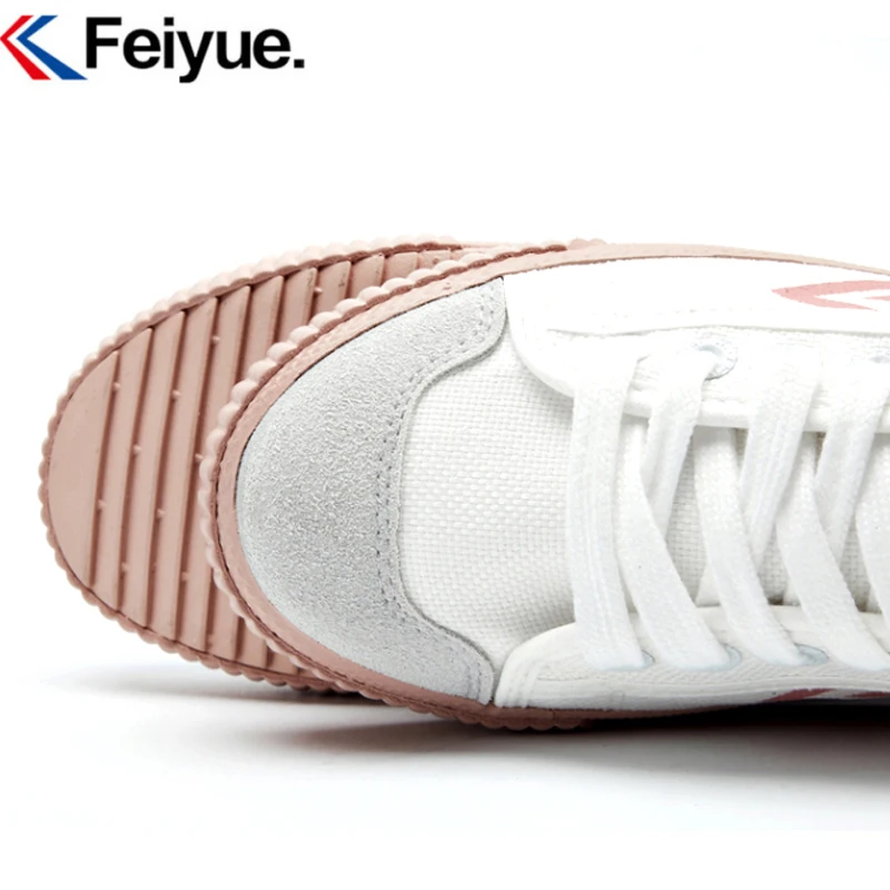 Feiyue/Классическая обувь; парусиновые кроссовки; женская обувь на резиновой подошве; сезон весна; обувь для отдыха и спорта; Нескользящие тапочки в китайском стиле для подростков и взрослых