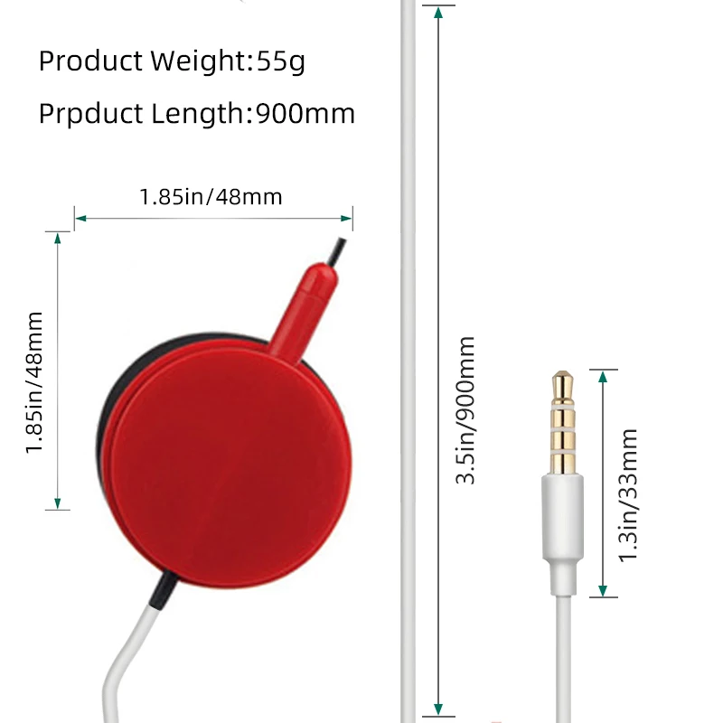 Wired Headphone Over Ear Mini Stereo Music Headphone Sport Headphone For Huawei Mobile Phone Sports Mini Stereo Bass Earphone