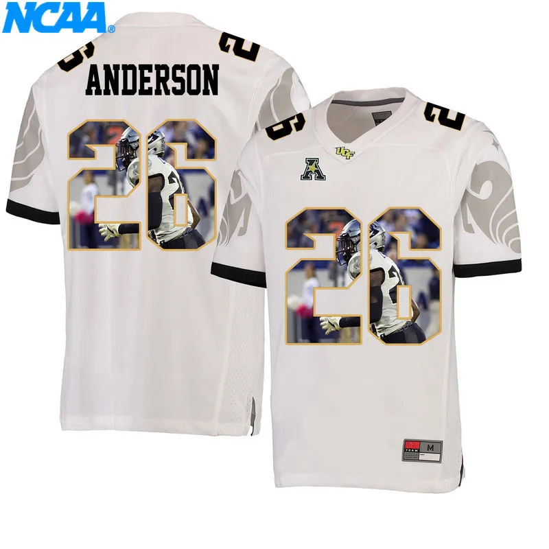 Новое поступление высокое качество UCF Anderson#26 SM. GRIFFIN#18 футболка колледжа Ограниченная серия спортивный Джерси S-XXXL - Цвет: 1