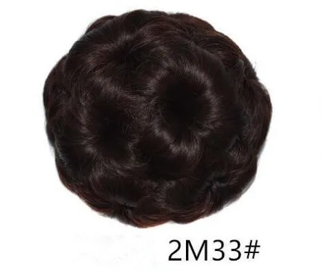 9 цветов Pervado волосы синтетические волосы кудрявые шиньон коготь Updo Bun Аксессуары женские волосы кусок Стиль Высокая температура волокна - Цвет: 4/27HL