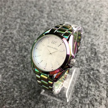 

michael korsing Quartz Wrist Dress Women Watches Silver Bracelet Ladies Watch Stainless Steel Clock Casual Waterproof Watch