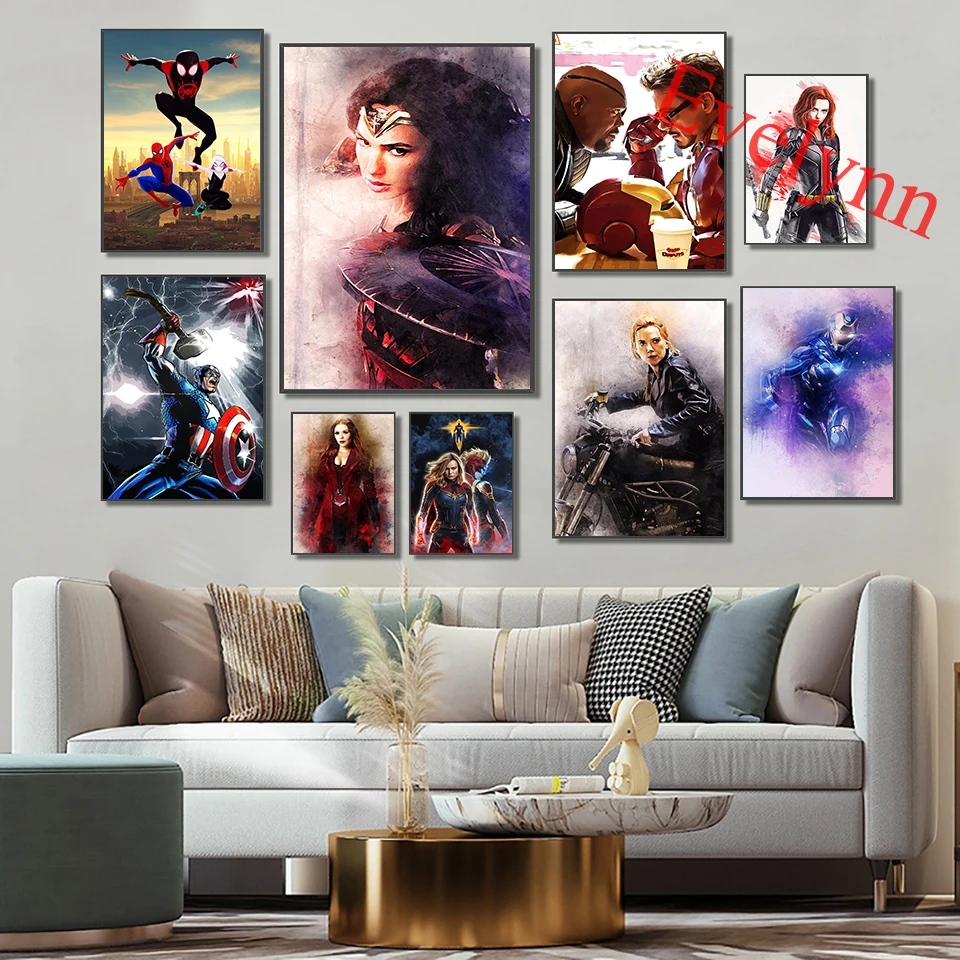 Thanos Avengers infinity war Painting 5 Piece Canvas Print Wall Art Home Decor 
