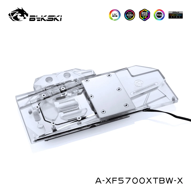 Bykski блок водяного охлаждения для XFX RX5700XT THICC III ULTRA 8G BOOST VGA кулер поддержка AURA