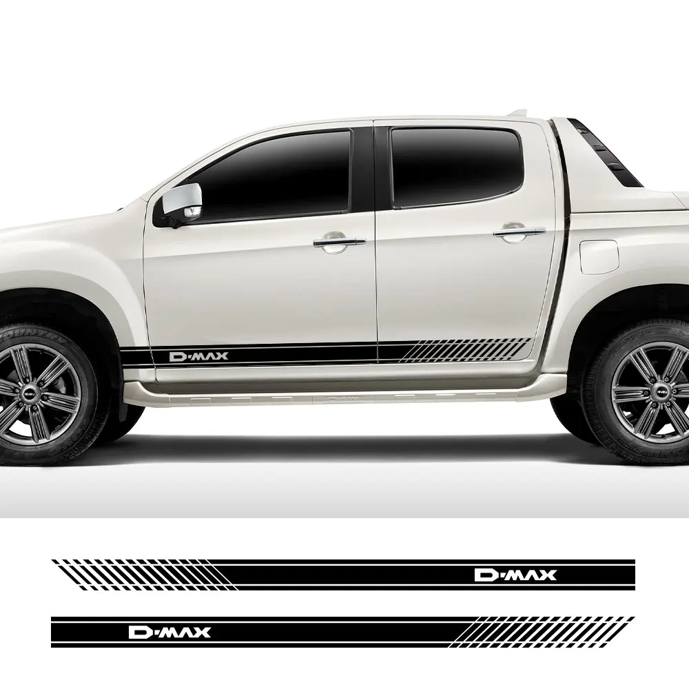 Автомобильные наклейки пикап дверь юбка полосы боковые для Isuzu D Max Dmax D-Max грузовик