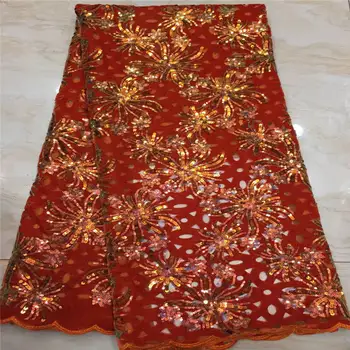 

In 2020, high quality large sequined lace fabric of lacy fabric with colorful Latin clothing net JX09