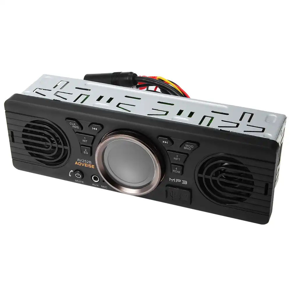 Автомобильная электроника AV252B, 12 В, Bluetooth 2,1 + EDR, MP3-аудиоплеер в приборной панели, автомобильное стерео, FM-радио с портом USB/TF-карты