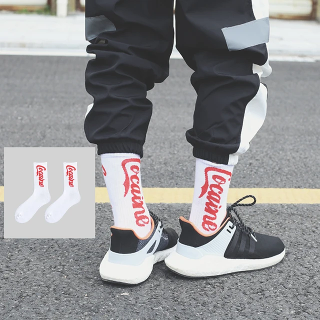 Women Korea Funny Socks Long Socks Black Cool Socks Harajuku GD Hip Hop Cotton Skateboard Socks Men New Trend Daisy Socks Men 23