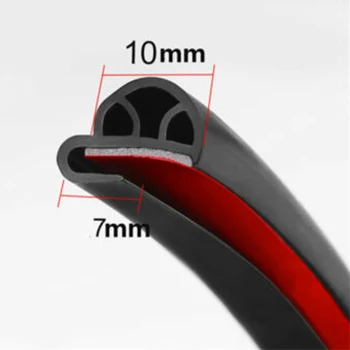 

Weatherstrip Seal Strip Rubber Accessories Trim Moulding 5M/196" Universal