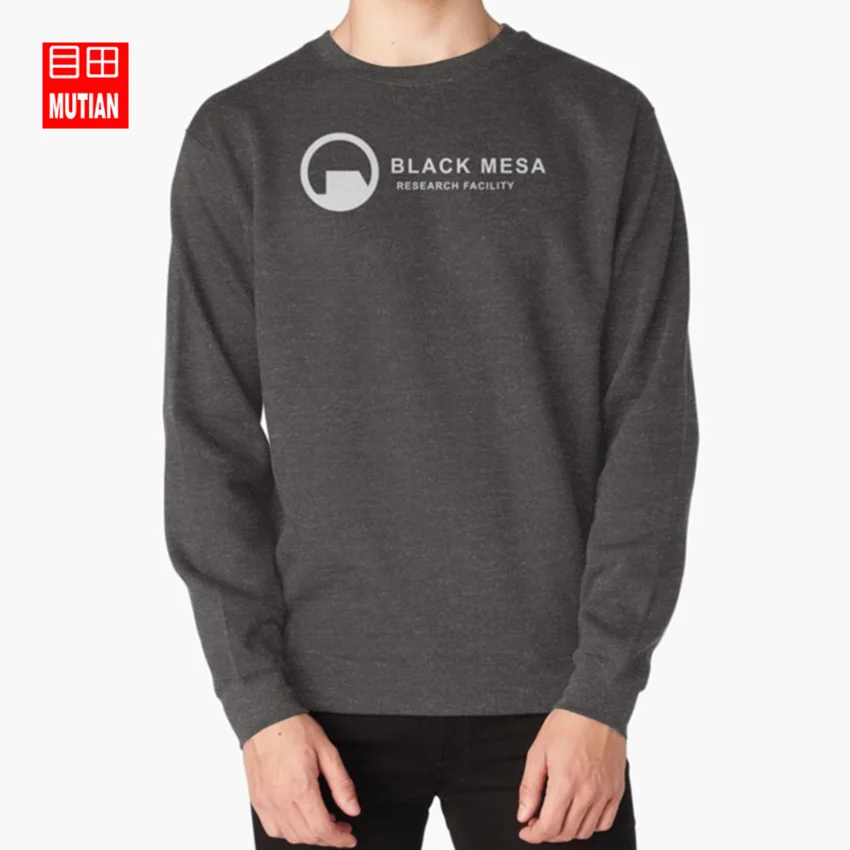 darkgrey-sweatshirt Черный Меса толстовки черный Меса исследовательский центр в половину меньше Габэн портал - Цвет: darkgrey-sweatshirt
