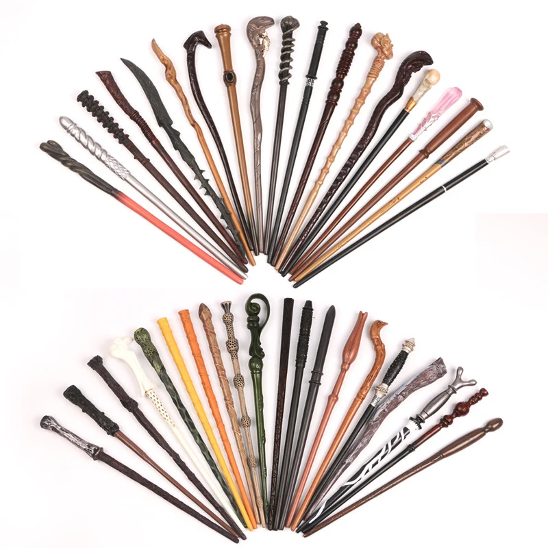 

Cosplay Potter Magic Wands Dobby Hermione Dumbledore Snape Ron Metal Iron Core Magic Wands Harried without Box toys for children