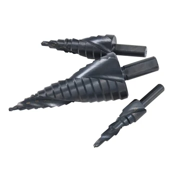 

4-32mm Step Drill 4-32mm Bit HSS Spiral step drill for steel titanium step drill bits Grooved Step Conical Cone For Power Tools
