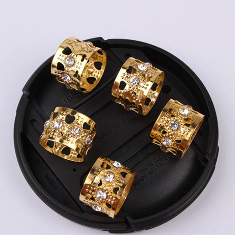 Golden(50pcs) 10x14 мм, 50 шт., стразы, кольца для волос, дредовые косички, бусины, регулируемые манжеты, заколки, инструменты для наращивания волос, ювелирные изделия - Цвет: Golden(50pcs)