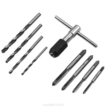 

9Pcs Multi-function Adjustable M3-6 T-Handle Tap Holder Wrench Machine Thread Taps Set Tapping Threading Tool Au 20 Dropship