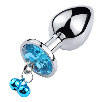 S/M/L Sizes Metal Anal Plug Bells With Chain Smooth Touch Anal Stimulator Sex Toys For Women Man Adult Games Anal Sex Products 6