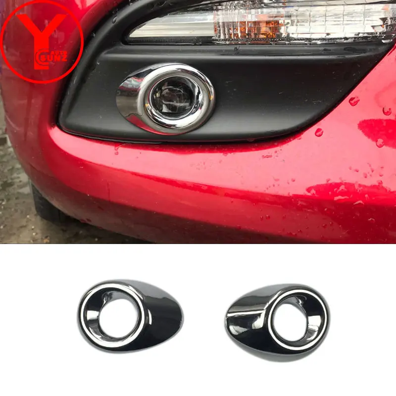 Передние противотуманные фары обод для Mazda 3 Axela 2017 аксессуары ABS Противотуманные