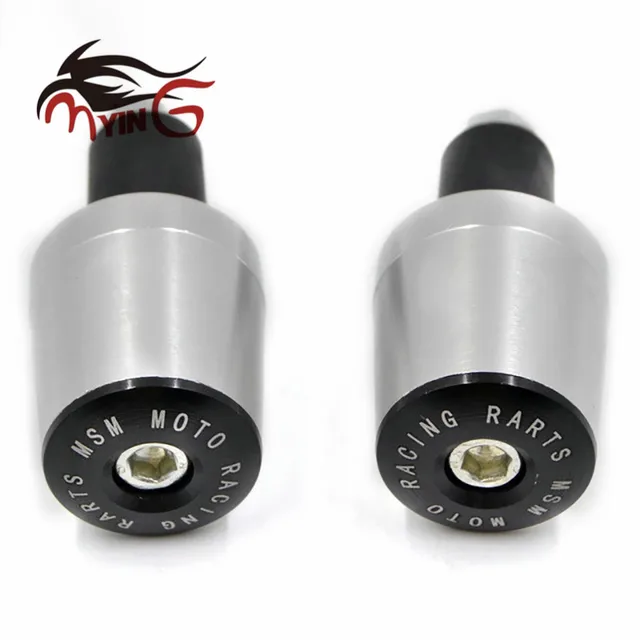 Motorcycle Accessories 7/8'' 22MM Handlebar Grips Handle Bar Cap End Plugs For HONDA NC750 NC750S NC750X NC 750S/X 2014 2015 Silver