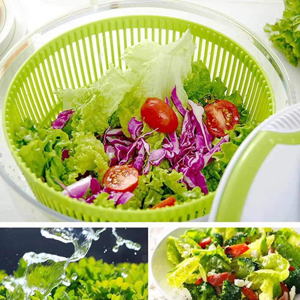 None Spin Dehydrator сливной корзина для кухонные овощные приспособления для мытья фруктов
