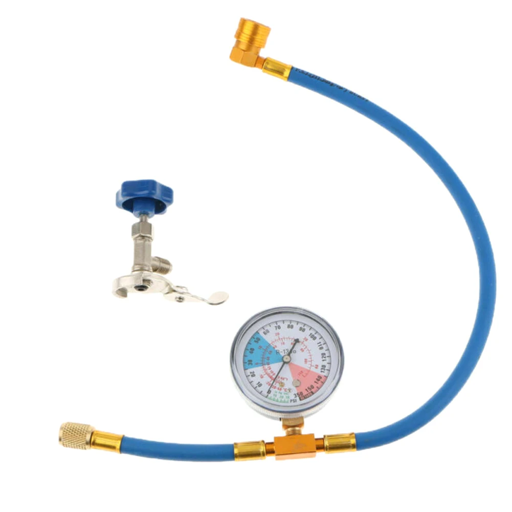 Reliable Hose Gauge Air Conditioning Measuring Refrigerants Recharge Protection Car A/C Detection Pressure Resistance Portable