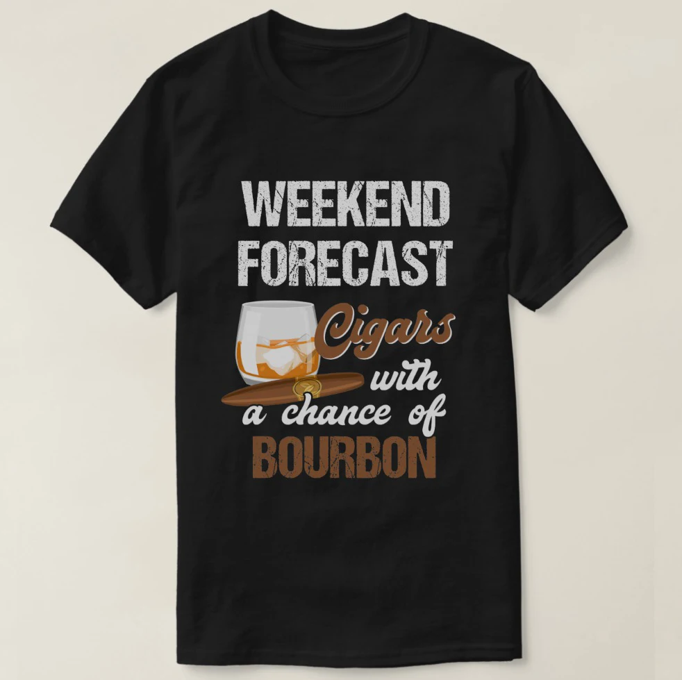 2019 Printed Men T Shirt Cotton Short Sleeve Cool For Cigars And Bourbon Lover Women tshirt |