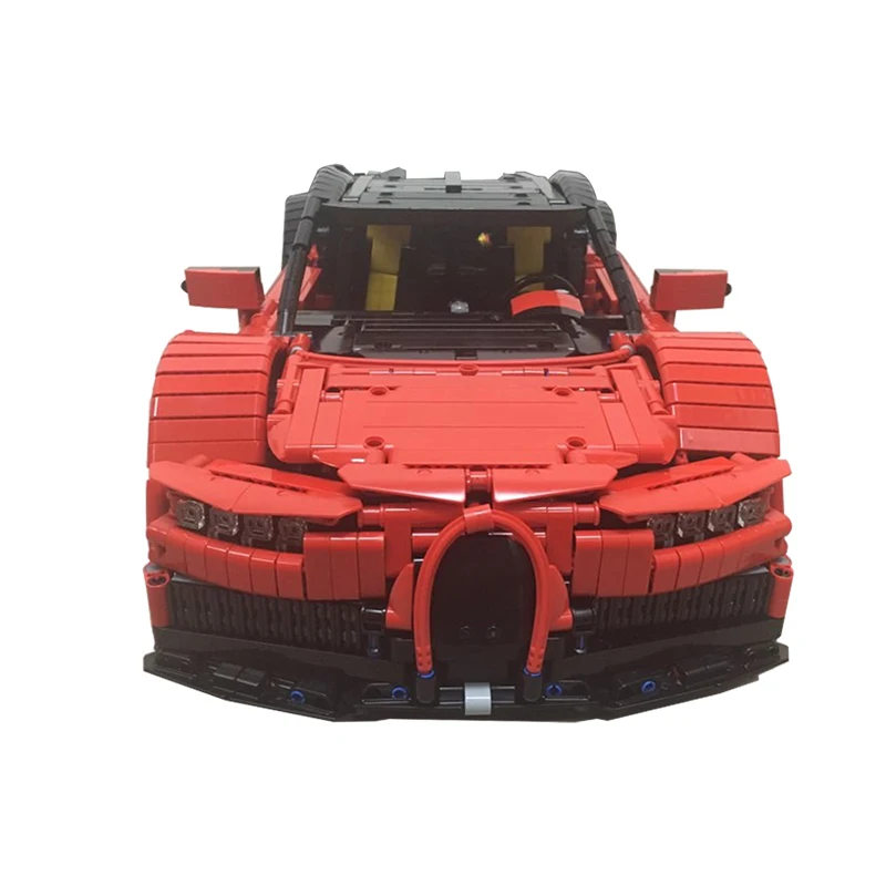 BuildMOC совместимый с Bugatti Chiron наборы гоночных автомобилей совместимые 9658