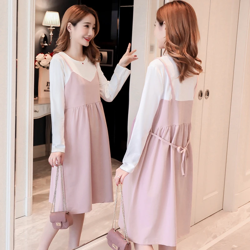 Хлопковые Платья для беременных Новинка 2021 весна осень лоскутное свободное