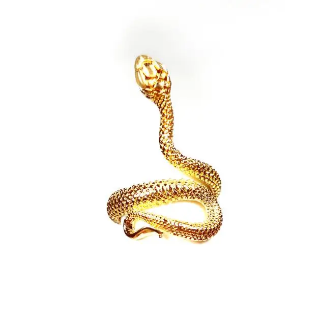 Ring For Men Girls Women Adjustable Gold Black Snake Ferocious Animal Retro Punk Exaggerated Sphinx Egyptian Pharaoh RK13