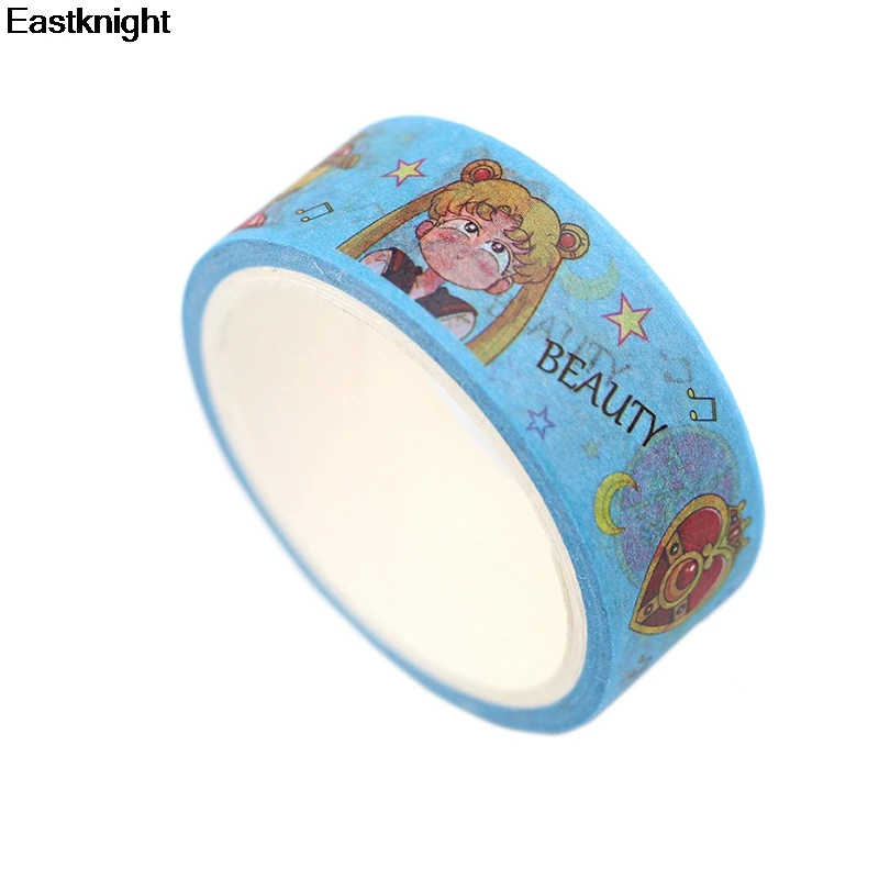 Sailor Moon Аниме DIY Скрапбукинг липкий клей Васи бумага маскирующая лента kawaii печатные узоры наклейки E0827