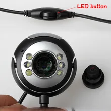 8.0 Mega 30 M USB 6 LED Webcam Web Cam Camera Laptop Computer With Microphone GV99