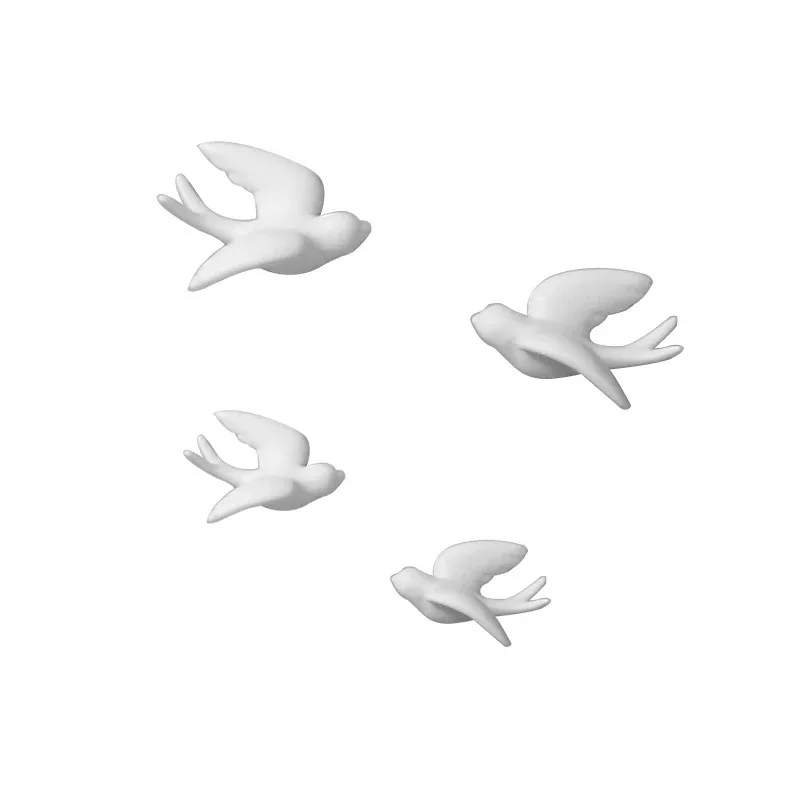 1 шт. 3D керамические птицы фрески настенные подвесные украшения ремесла украшения для дома P7Ding