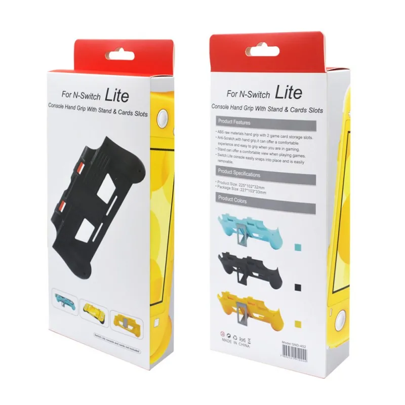 Чехол-ручка для nintendo Switch Lite, эргономичная рукоятка, корпус, регулируемая подставка с 4 игровыми слотами для Switch Lite Mini