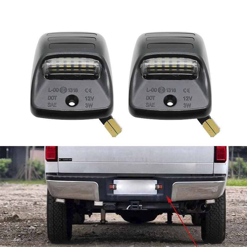 Комплект светодиодных фар для заднего номерного знака Toyota Tacoma Tundra 2005-2015 6000k |